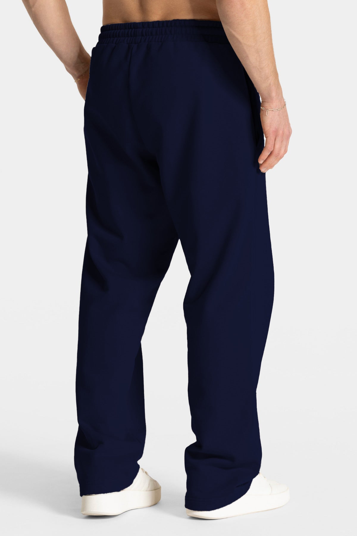 Erkek Kısa Kollu Basic Oversize Eşofman Takımı - Lacivert - 3