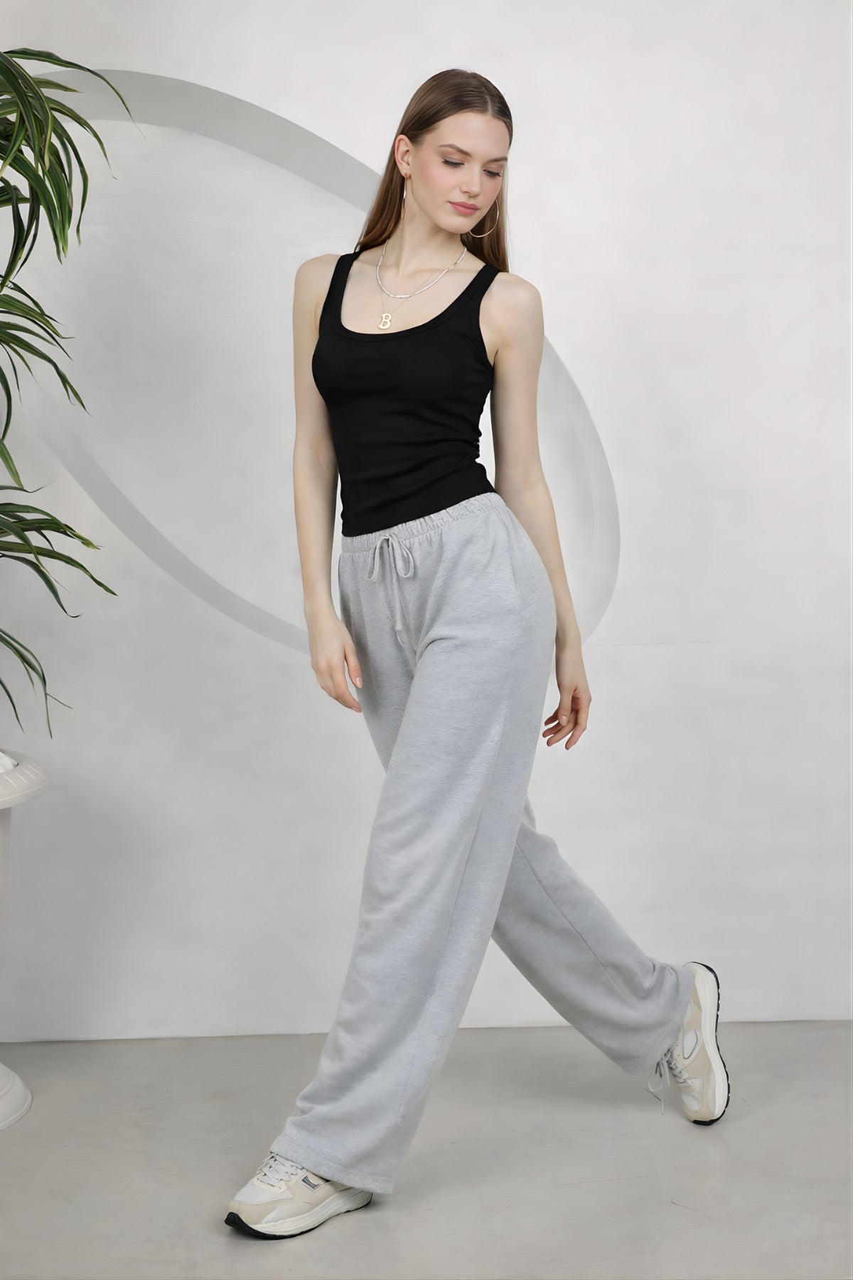 Kadin Fi̇ti̇lli̇ Kalin Askili Esnek Body Atlet - Siyah - 4