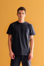 Erkek Oversize Comfort Kısa Kollu T-shirt - ANTRASİT - 2