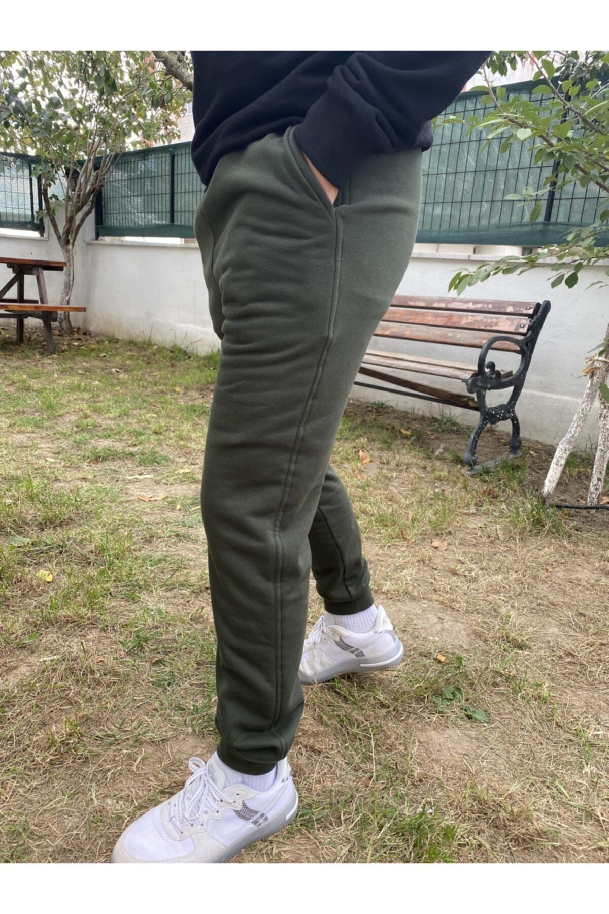 Unisex Haki Yeşil Ob Comfort Eşofman Altı - Haki - 3