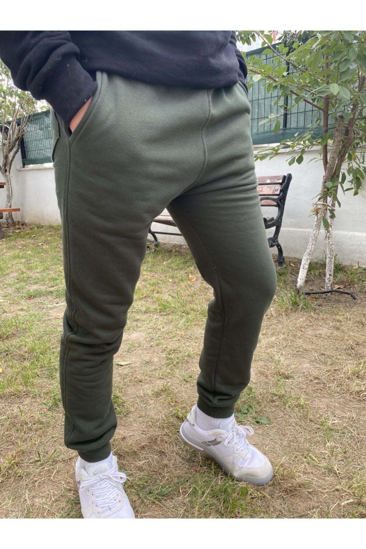 Unisex Haki Yeşil Ob Comfort Eşofman Altı - Haki Yeşil - 4