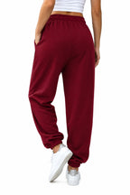 Kadın Bordo Kalın İ̇çi Polarlı Basic Jogger Örme Eşofman Altı - Bordo - 2