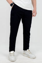 Erkek Lise Boy Spor Model Cepli Kumaş Okul Pantolonu - Siyah - 2