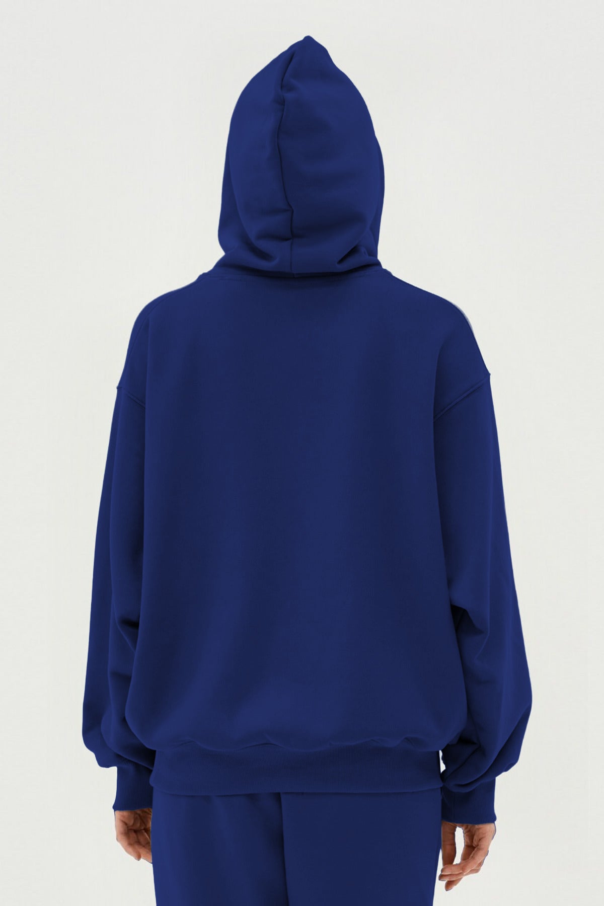 Unisex 3 İ̇pli̇k Şardonlu Oversi̇ze Çi̇ftleri̇n Kullanimina Uygun Eşofman Takimi (tekli̇) - Saks Mavi - 3