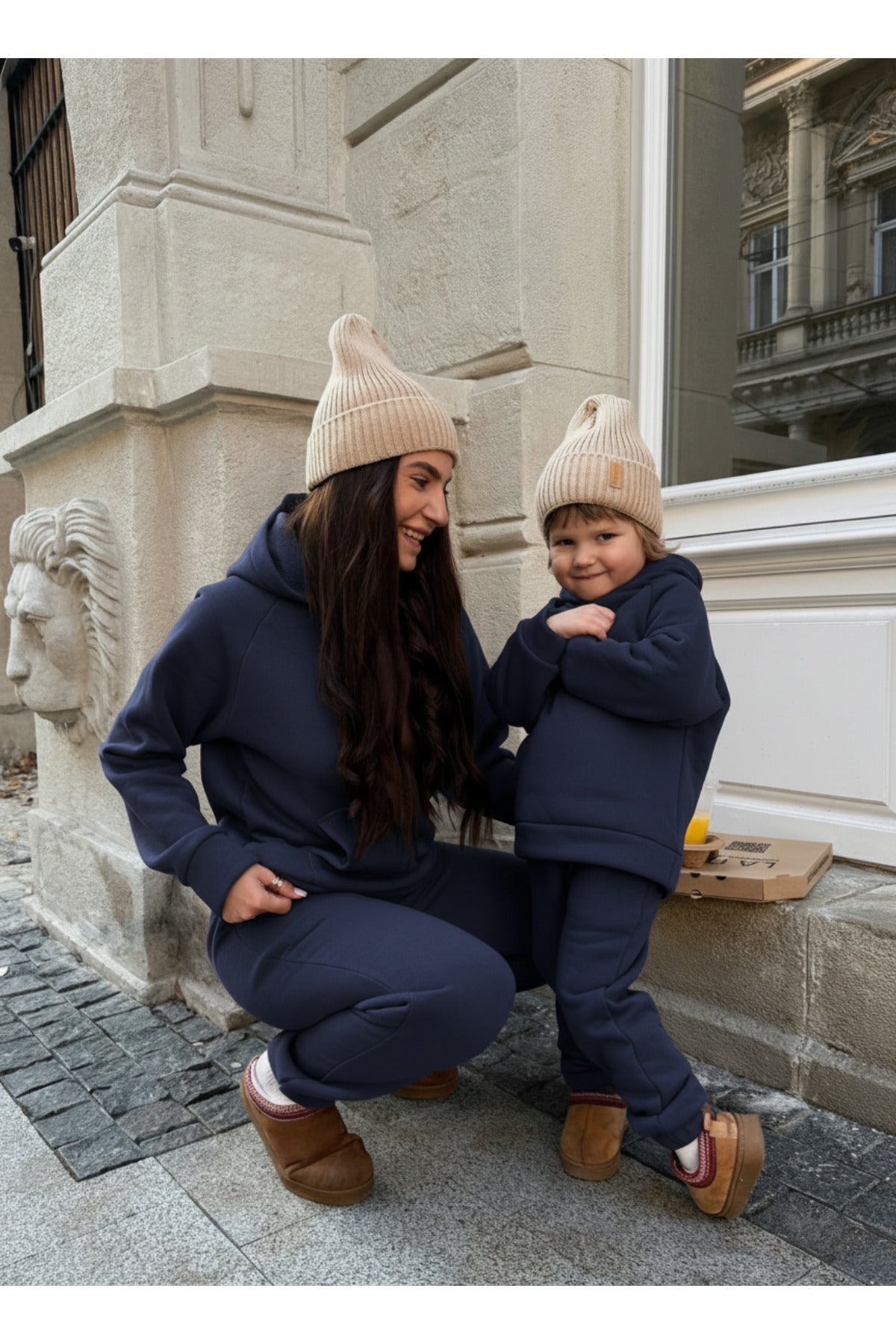 Unisex Ai̇le Kombi̇ni̇ Eşofman Takimi (tekli̇) - Lacivert - 2