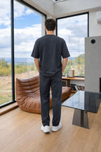 Yeni Sezon Erkek Oversize Takım Trend Model - Füme - 2