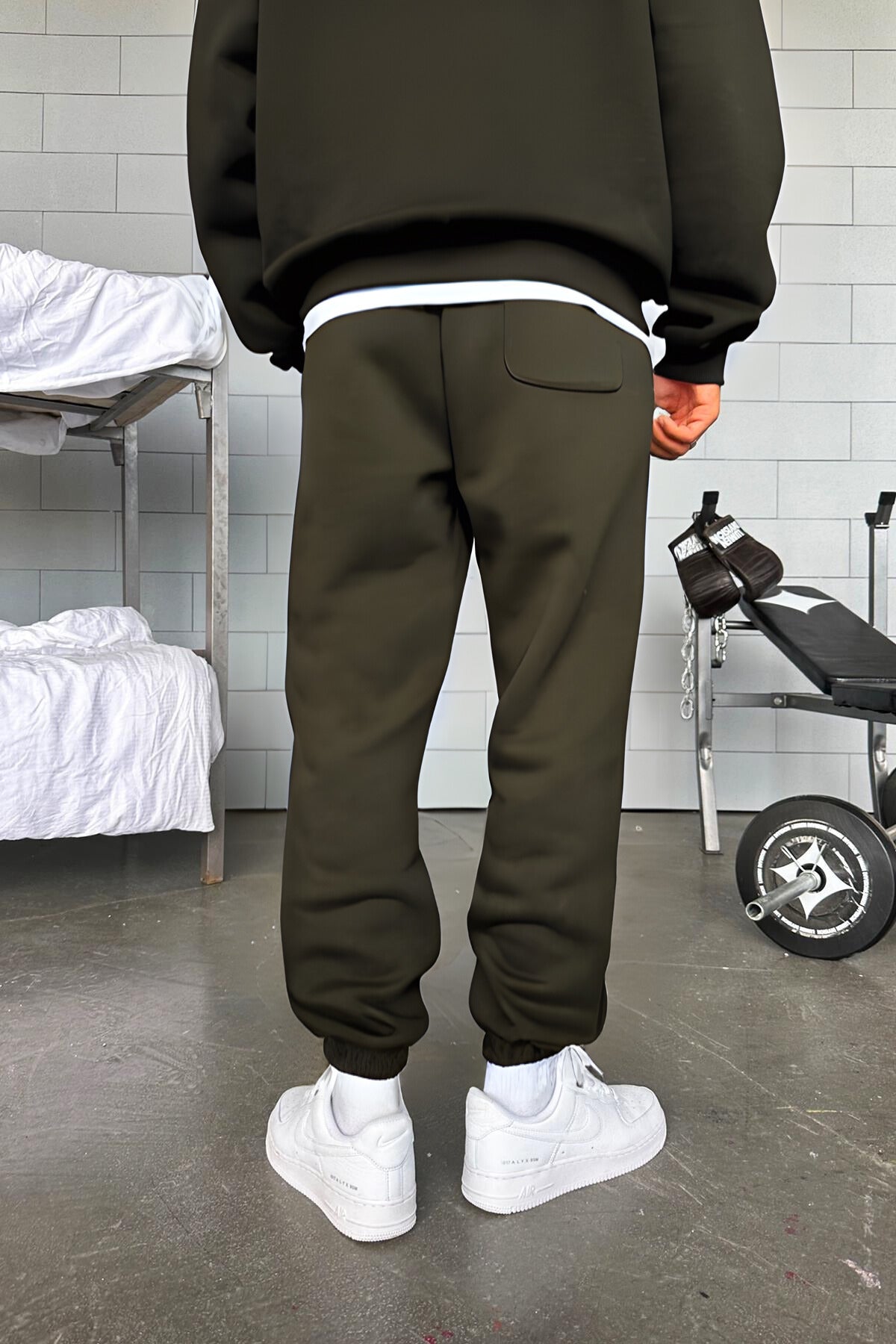Erkek Trend Model Oversize Günlük Ve Spor Model Eşofman Takımı - Haki - 3