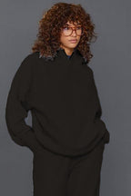 Kadın Spor Ve Günlük Mevsimlik Trend Model Sweatshirt - Siyah - 1