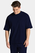 Erkek Kısa Kollu Basic Oversize Eşofman Takımı - Lacivert - 4