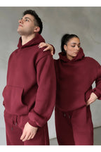 Unisex Çi̇ftleri̇n Kullanimina Uygun 3 İ̇pli̇k Eşofman Takimi (tekli̇) - Bordo - 1