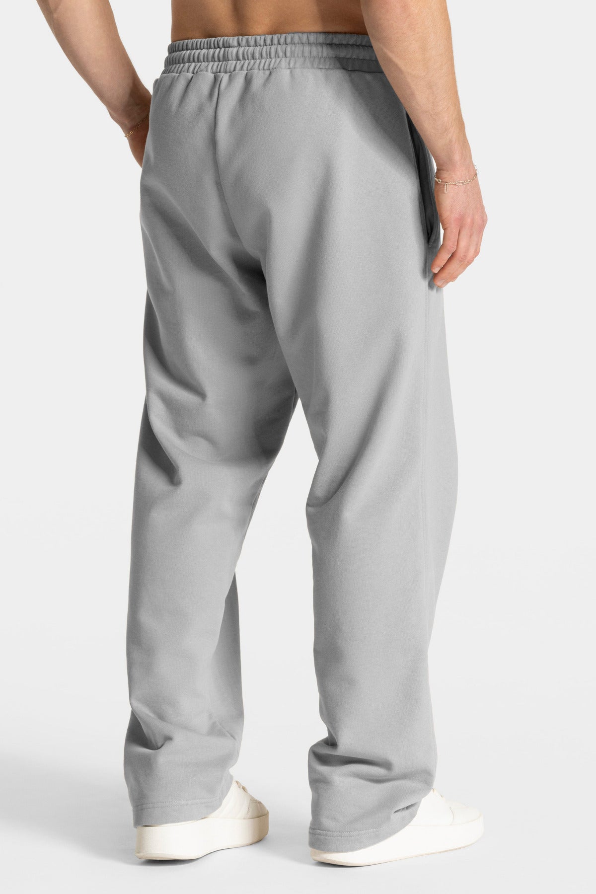 Erkek Kısa Kollu Basic Oversize Eşofman Takımı - Gri - 3