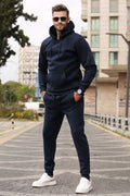 Erkek Oversi̇ze Jogger Laci̇vert Eşofman Takimi - Lacivert - 1