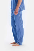 Erkek Relaxed Rahat Beli Lastikli Pijama Altı - İndigo - 3