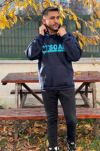 Erkek Kapşonlu Nakişli Oversi̇ze Kolej Sweatshi̇rt - ÇTSO - 4