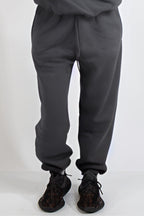 Oversize Bol Kesim Eşofman Altı Lastikli - Füme - 4
