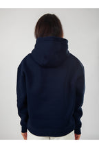 Oversize Hoodie Okul Sweatshirt - Lacivert - 3