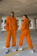 Çiftlere Özel (tekli̇) Oversize Couple Eşofman Takımı - Turuncu - 1