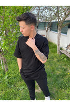 Erkek Siyah Oversize T-shirt Ob - Siyah - 3